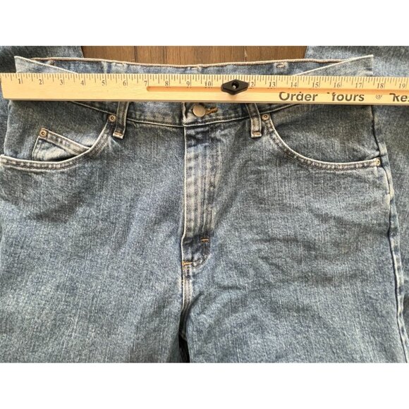 Wrangler Relaxed Fit Mens Jeans 36x34 actual 35x33 Light Blue Denim RN130273 - Picture 11 of 11